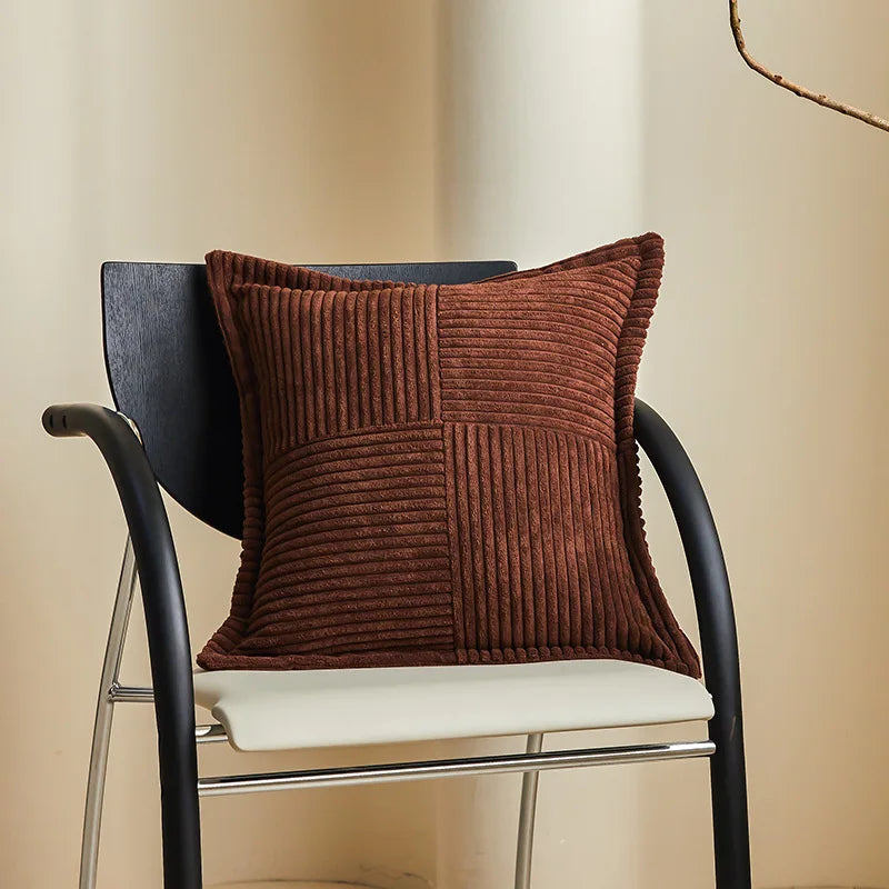 Boho Striped Pillow Covers for Sofa Bed Living Room Decor - Axyaa