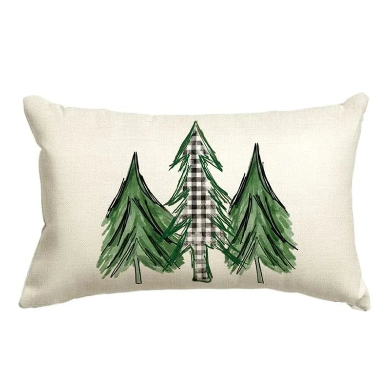 Christmas Snowman Tree Pillowcase - Axyaa Home Decoration Gift Suite