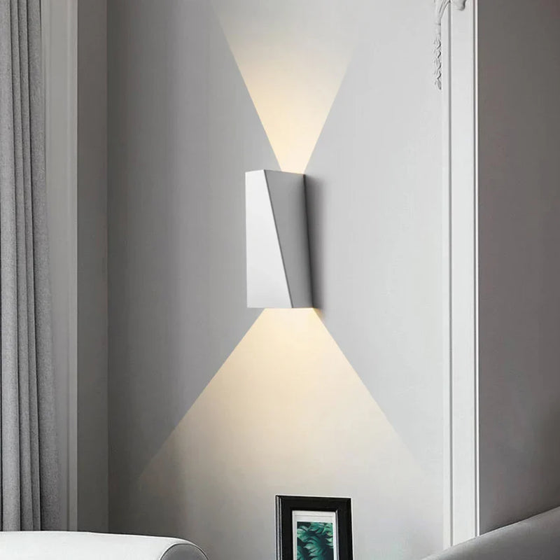 Axyaa 6w LED Indoor Wall Lamp Modern Aluminum Sconce Up/Down Light