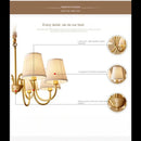 Axyaa Double-Layer Fabric Pendant Light for Living Room and Bedroom