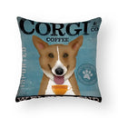 Funny Cartoon Cat & Dog Pillow Covers by Axyaa: Luxury Sofa Bed Decor Pillowcase
