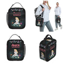 Axyaa Princess Alice Wonderland Insulated Lunch Bag Thermal Cooler Box