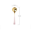 Axyaa Stainless Steel Dessert Soup Spoon Set - Restaurant Quality Kitchen Tools
