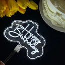Axyaa LED Cake Topper Night Light, Happy Birthday & Valentine's Day Cake Decoration