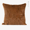 Axyaa Luxury Natural Yellow Real Hair Plush Pillow