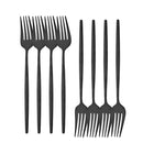 Axyaa Stainless Steel Dinner Fork Set - 8 Pcs Cutlery Dining Tableware