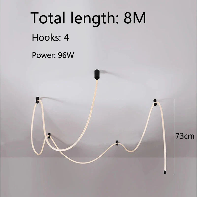 Axyaa Weaving Hose Ceiling Lamp for Home Decor Lighting