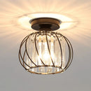 Axyaa Industrial LED Crystal Ceiling Light for Kitchen Living Room