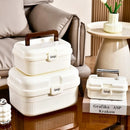 Axyaa Medicine Storage Box: Large Capacity Portable Organizer for Home Emergency.