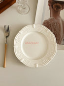 Axyaa Vintage Butterfly Ceramic Breakfast Plate 7.5 Inch