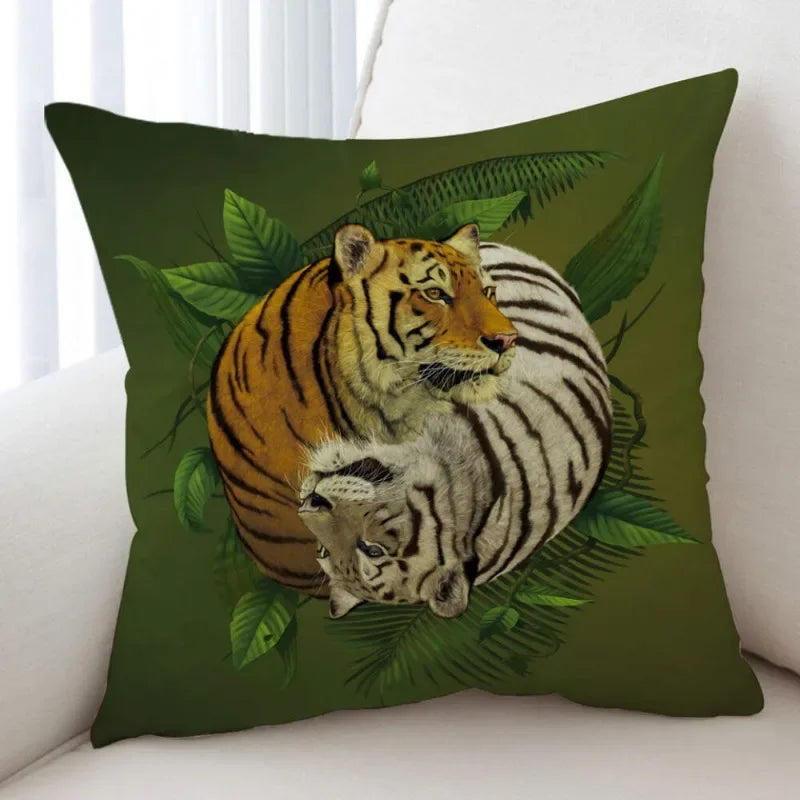 Axyaa Skull Lighthouse Monster Cushion Covers 45x45CM - Cool Art Animals Scary Design