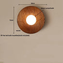 Axyaa Wood LED Wall Sconce Modern Applique Da Pared