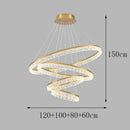 Axyaa Modern LED Pendant Light Chandeliers for Living Room and Dining Room