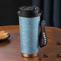 Axyaa Titanium Thermal Water Bottle: Double Wall Vacuum Insulated Stainless Tumbler