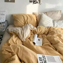 Nordic Princess Pink Bedding Set by Axyaa - Twin/Full/Queen Size - Duvet Cover, Flat Sheet, Pillowcases