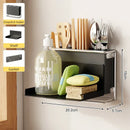 Axyaa Countertop Cutlery & Utensil Holder, Wall Mounted Kitchen Organizer Rack