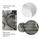 Islamic Calligraphy Poster Ayat Al Kursi in Black Gold Marble by Axyaa.