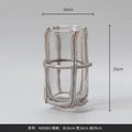 Axyaa Glass Vase Straight Cross Flower Arrangement Terrarium Home Decoration Accessories