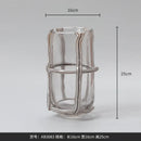 Axyaa Glass Vase Straight Cross Flower Arrangement Terrarium Home Decoration Accessories