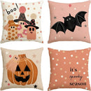 Axyaa Halloween Pumpkin Polka Dot Sofa Pillowcase