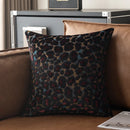 Axyaa 3D Leopard Print Sherpa Pillow Cover 18x18 Inch in Various Colors