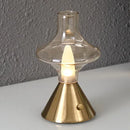 Axyaa Rechargeable Table Lamp Lantern - Nordic Design, Warm White Light