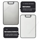 Axyaa Antibacterial Stainless Steel Chopping Board - Double Sided, Thick, Scratch Resistant