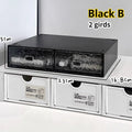 Axyaa Acrylic Stackable Drawer Organizer for Office School Desktop Storage.
