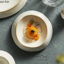 Axyaa Ceramic Dinner Plate Set for Family Meals and Entertaining