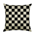 Axyaa Abstract Geometry Linen Pillowcase 45*45cm Square Home Sofa Decor Cover