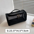 Axyaa Mesh Toiletry Organizer Small/Large Makeup Bag with Zipper - Portable & Durable