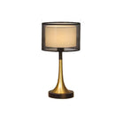 Axyaa Luxury Fabric LED Table Lamp for Office Study and Living Room