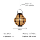 Axyaa Retro Cloth Chandeliers: Japan Fabric Pendant Lights for Home Decor