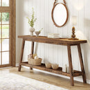 Axyaa Farmhouse Wood Console Table: 70.9" Long Entryway Sofa Table