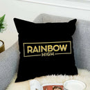 Axyaa Rainbow High Pillowcases 45*45 Decorative Cushion Covers for Home Décor