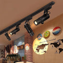 Axyaa RGB LED Track Lights with Adjustable Focus, Stage Zoom, and Logo Projector