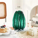 Axyaa Carambola Glass Vase Hydroponics for Artificial Flowers Decor
