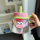 Axyaa 1000ml Cute Tea Infuser Bottle with Handle - Sport Gym Travel Drink Bottle