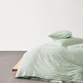 100% Cotton Striped Print Duvet Cover Set with Pillowcase - Axyaa Brand