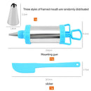 Axyaa Stainless Steel Cookie Decorating Gun Set Pastry Syringe Baking Tools