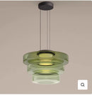Nordic Stained Glass Chandelier by Axyaa - Elegant Art Lamp for Living Room and Bar