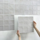 Axyaa 3D Decorative Tile Stickers, Self-adhesive Wall Stickers for Kitchen & Bathroom