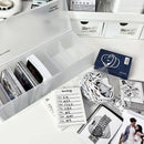 Axyaa Kpop Photocard Storage Box - Transparent Organizer Bucket for Idol Picture Cards