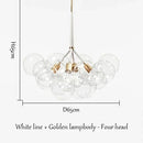 Axyaa Nordic Bubbleball LED Chandelier for Children's Room and Living Room
