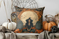 Axyaa Halloween Ghost & Pumpkin Pattern Cushion Cover for Sofa, Bedroom, Car