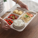Axyaa Meal Plate Set - Fast Food Bowls Separation Plate Bowl Cup Dinner Set