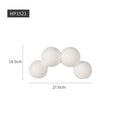 Axyaa Nordic White Vases | Pottery Vases for Living Room Decor | Porcelain Vases for Artificial Flowers