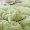 Axyaa Solid Color Fleece Winter Blanket - Super Soft Luxury Warm Adult Bedding