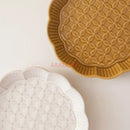 Axyaa Lace Bone Plate: Elegant Pre-Dinner Side Dish & Dessert Plate