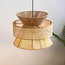 Axyaa Hemp Rope Chandelier: Handcrafted LED Pendant Light for Dining Room